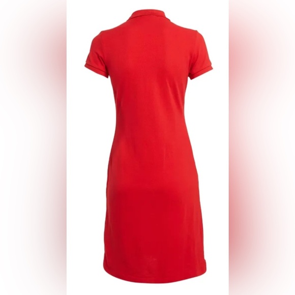 Vintage Polo by Ralph Lauren Red Dress with Blue Accents - Picture 2 of 5